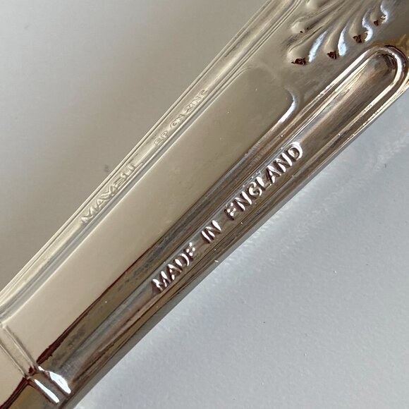 Vintage Mayell Queen Anne Silver Plated Kings Pattern Pastry Server - Picture 4 of 7